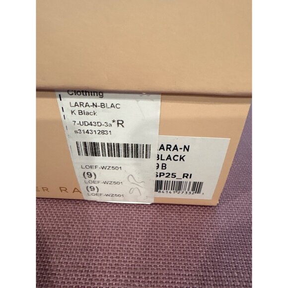 Loeffler Randall Lara Sandals in Black 9 with box Womens Leather Flats - Picture 9 of 14